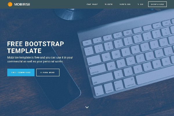 Mobirise Releases Bootstrap Menu Template  for Mobile-Friendly Websites
