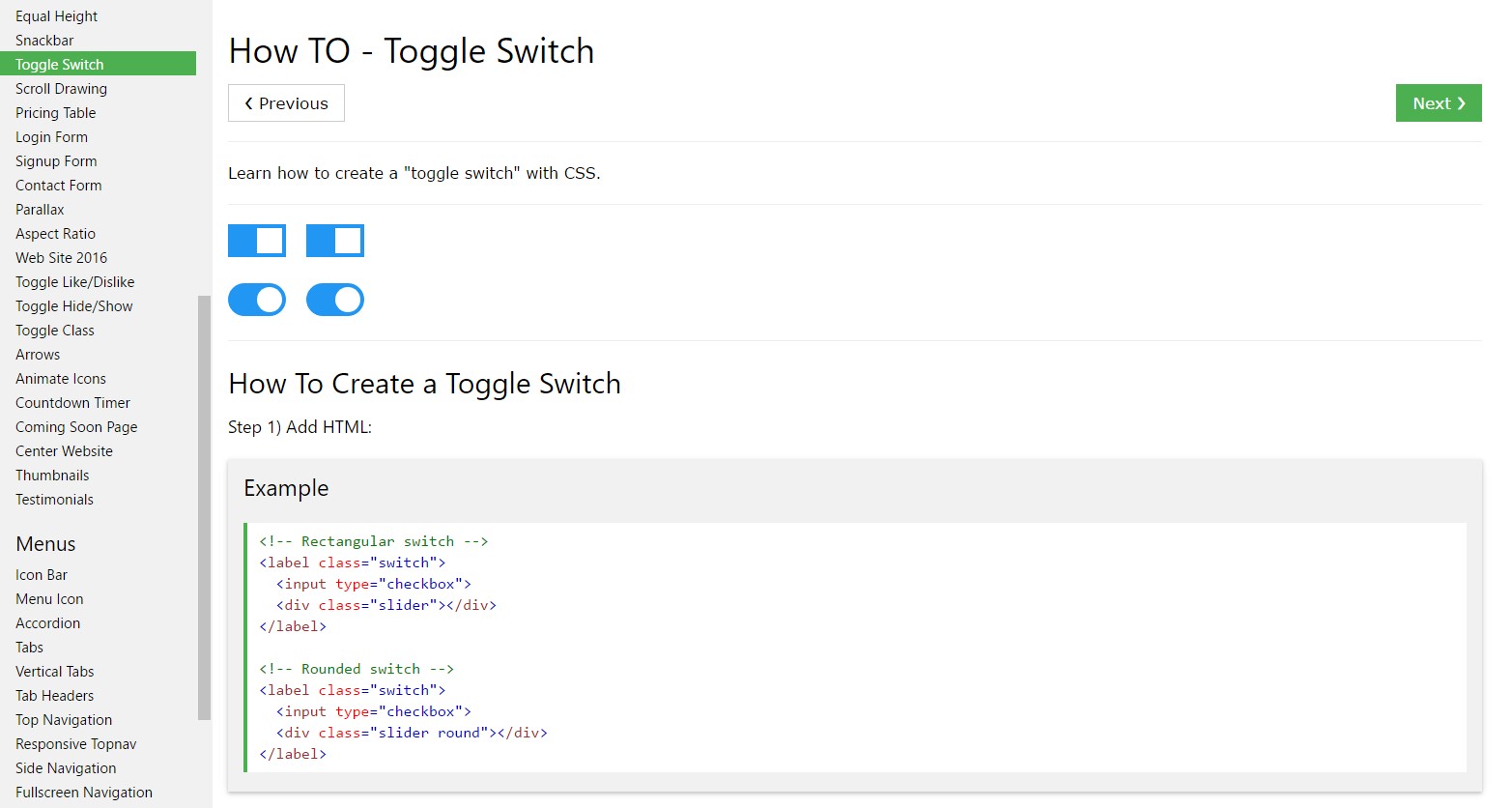  Exactly how to  generate Toggle Switch
